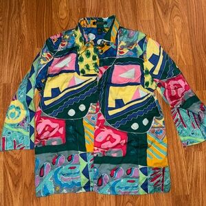 Ralph Lauren Colorful bottom-up blouse